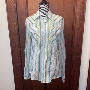 True Religion Western style button down shirt size medium